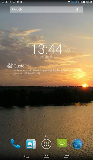 Quote Extension for DashClock скриншот 1