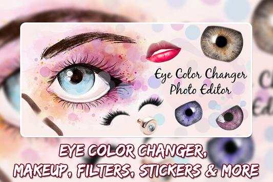 Eye Color Changer Photo Editor With Eye Stickers 1 تصوير الشاشة