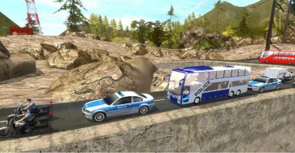 Police Bus Hill Climb Driver screenshot 1