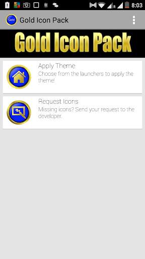 New Gold Icon Pack Free 5 تصوير الشاشة