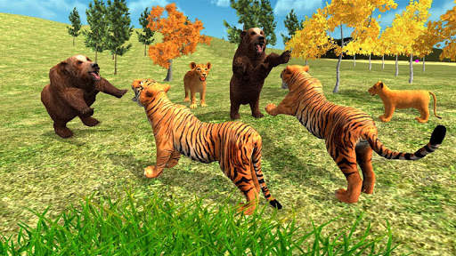 Wild Tiger Family Simulator - Tiger Games screenshot 2