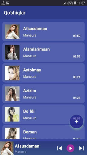 Manzura qo'shiqlari screenshot 2