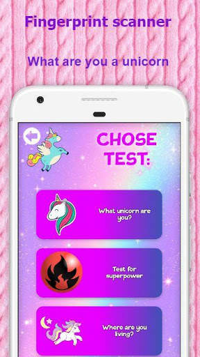 Fingerprint What kind of Unicorn are you? screenshot 1
