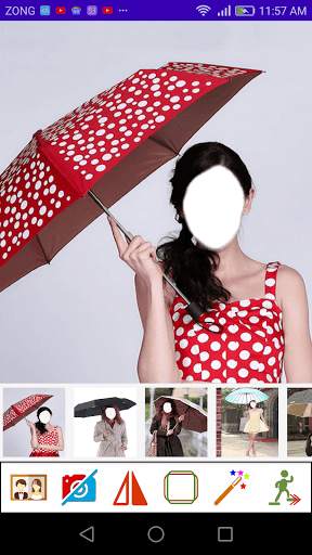 Umbrella Girls Photo Frames 1 تصوير الشاشة