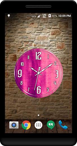Pink Clock Live Wallpaper screenshot 4