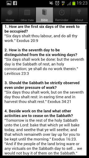 The Sabbath App 3 تصوير الشاشة