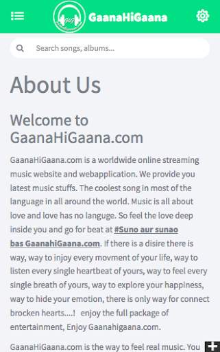 GaanaHiGaana.com - Listen Online Free Music screenshot 8