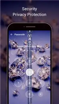 Diamond Zipper Lock Screen Free-Zipper Lock Screen screenshot 4