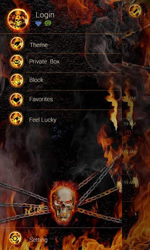 (FREE) GO SMS PRO FIRE THEME screenshot 5