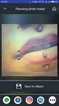 Piercing photo maker screenshot 4
