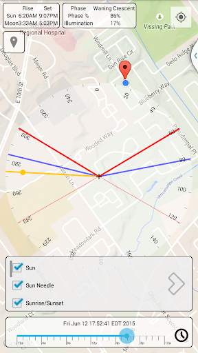 Sun Position Map 4 تصوير الشاشة