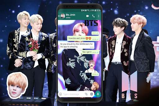 WAStickerApps -BTS kpop Stickers for Whatsapp screenshot 1