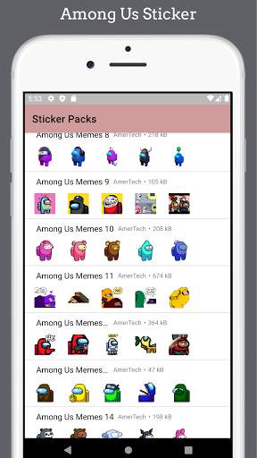 Among Us Animation Sticker For WhatsApp screenshot 1