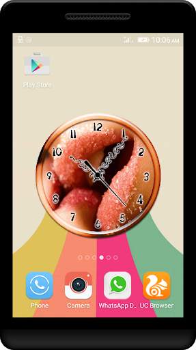 Hot Kiss  Clock Live Wallpaper screenshot 1