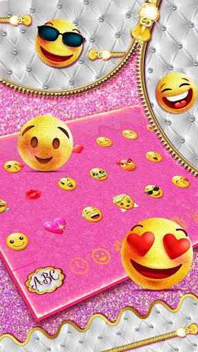 💎Gold Diamond Zipper Keyboard screenshot 3