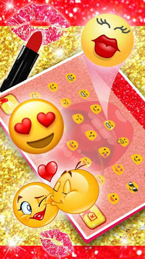 Red Hot Kiss Lip Keyboard screenshot 3