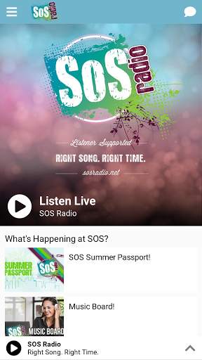 SOS Radio: Right Song. Right Time. screenshot 1
