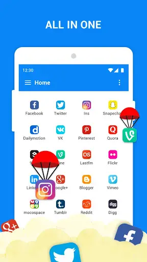 Messenger for all Social apps - New Messages 1 تصوير الشاشة