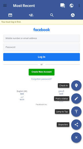 Lite for fb - Faster fb screenshot 2