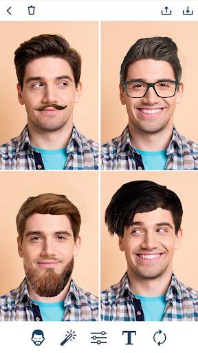 Men Hairstyles Photo Editor screenshot 4