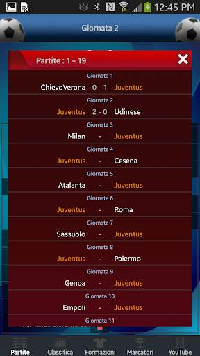 Serie A Calcio screenshot 4