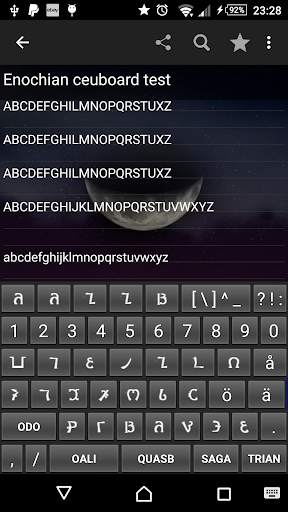 Enochian Keyboard screenshot 1