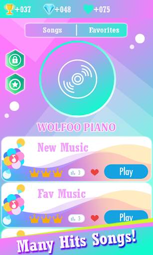 Wolfoo Piano Game Tiles screenshot 1