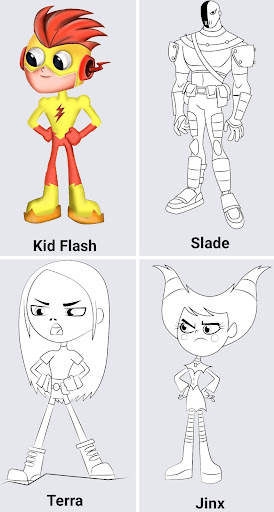 How to draw Teen Titans Go screenshot 7