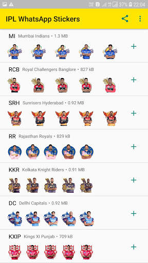 IPL Stickers For Whatsapp2020-WhatsApp StickersIPL screenshot 5