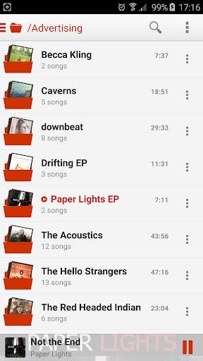 PlayerPro Cloudy Red Skin screenshot 7