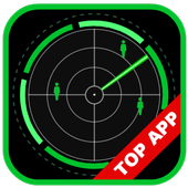 Real people radar imitation icon