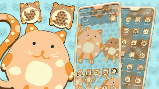Cartoon Kitten Launcher Theme screenshot 1