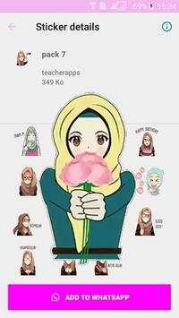 Best Hijab Islamic stickers for WhatsApp screenshot 7