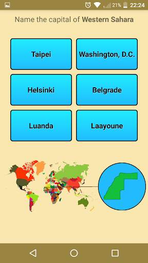 World's Countries & Capitals Quiz Game screenshot 6