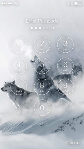 Wolf Animal  Lock Screen 2 تصوير الشاشة