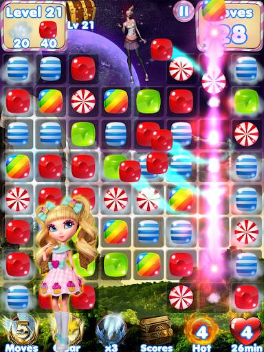 Candy Girl - Cute match 3 games screenshot 6