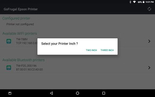 GoFrugal Epson Printer screenshot 5