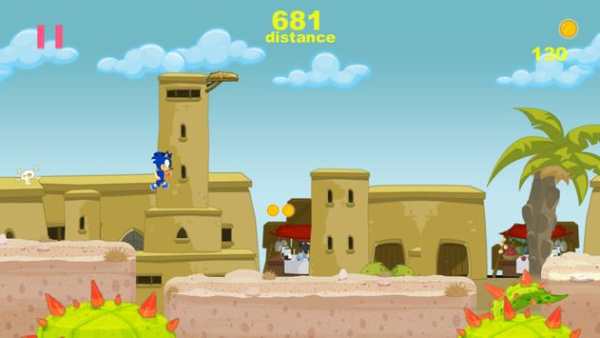 black sonic running game Rush, Jump ,dash screenshot 5