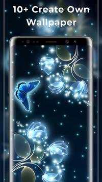 Glowing Flowers Free Live Wallpapers screenshot 2