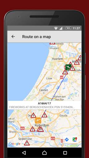 NOTAMs screenshot 1