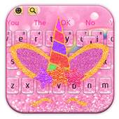 Shiny Unicorn Keyboard Theme 10001001