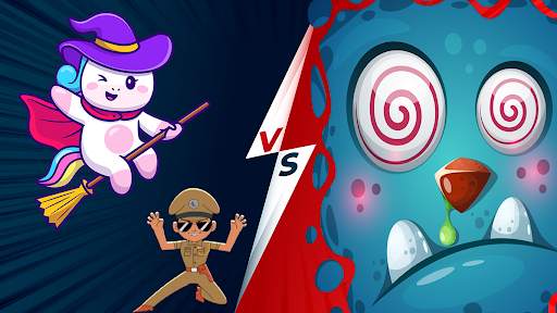 Little singham game Unicorn Singham in candy trap screenshot 6