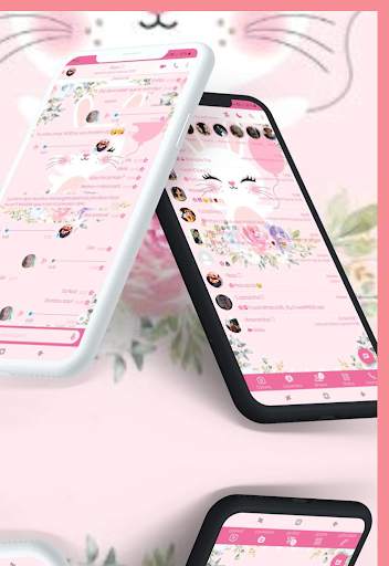 Tema Chat Pink & Wallpaper screenshot 10