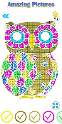 Happy Cross Stitch Color By Number-Needle Art Free screenshot 1