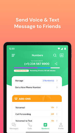 Textr Go: Personal Text & Call screenshot 7