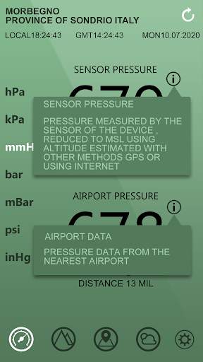 Barometer, Altimeter and Weather.M1 screenshot 2
