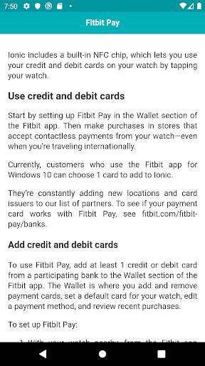 User guide for Fitbit Ionic screenshot 4