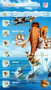 (FREE) GO SMS ICE AGE THEME 2 تصوير الشاشة