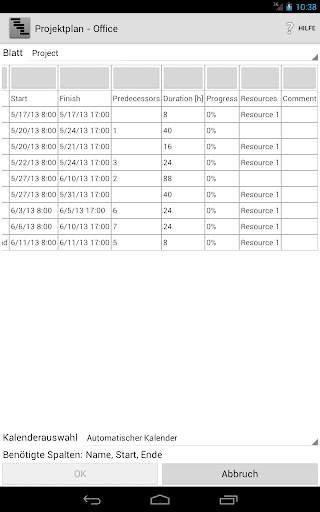 Projektplan - Office screenshot 3
