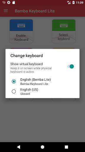 Bemba Keyboard Lite screenshot 3